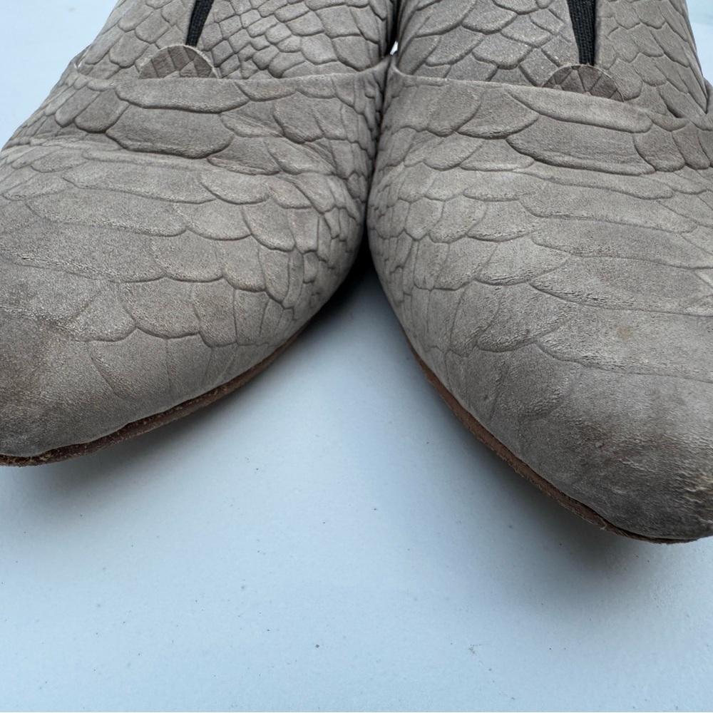 Poppy Barley Smoke Grey Python Flats - Picture 5 of 5